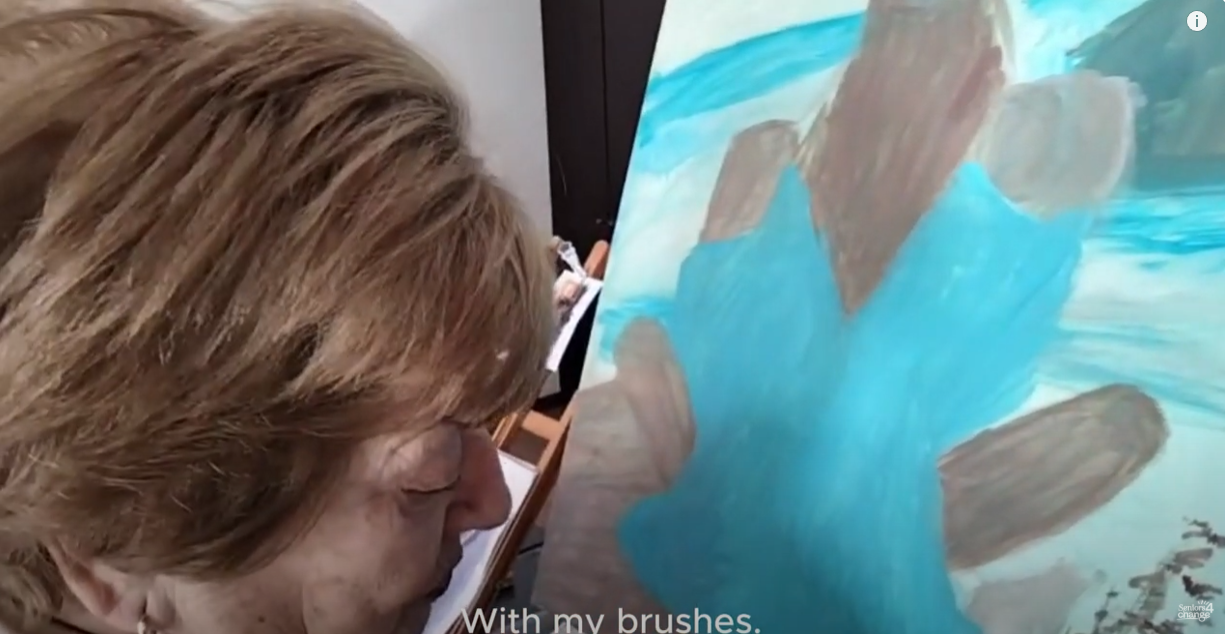 From Paper to Canvas: Lurdes’ Painting Process